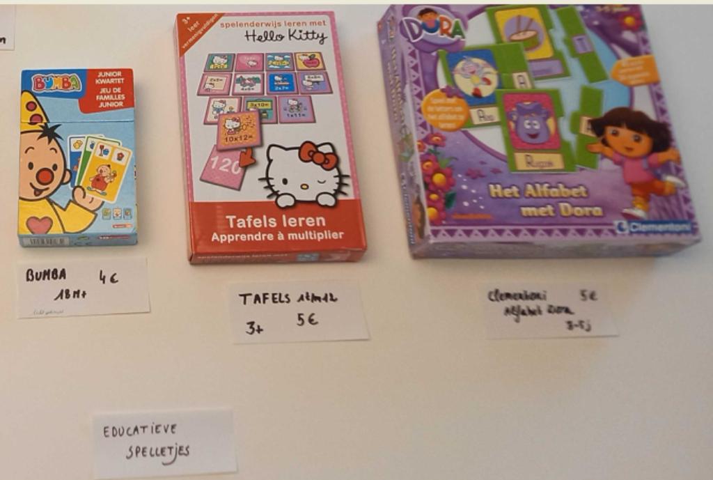 Cadeautip educatieve spelletjes: tafels, dora alfabet,puzzel, Ophalen of Verzenden, Zo goed als nieuw, Taal en Lezen