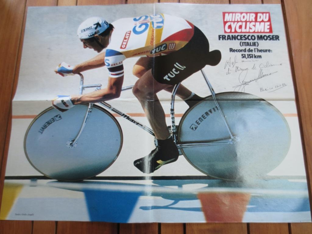 wielerposter  1984 uurrecord mexico francesco moser, Verzenden, Zo goed als nieuw