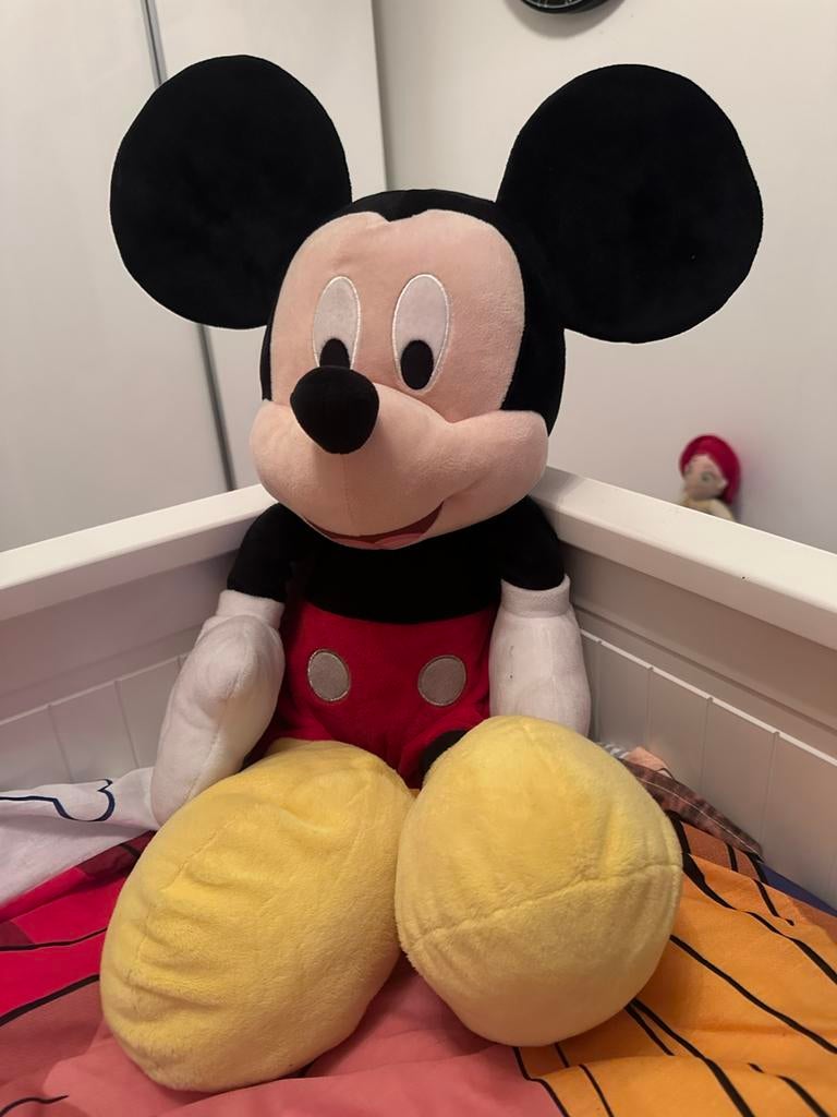 Grote mickey knuffel, Verzamelen, Ophalen, Zo goed als nieuw, Knuffel