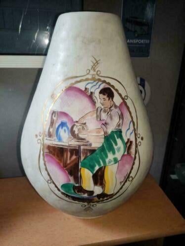 vase en saint ghislain louis randour, Antiek en Kunst, Ophalen of Verzenden