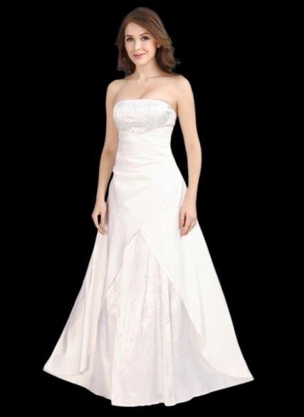 sale A lijn trouwjurk ivoor maat 32 34 36 38 40, Kleding | Dames, Trouwkleding en Trouwaccessoires, Nieuw, Trouwjurk, Overige kleuren