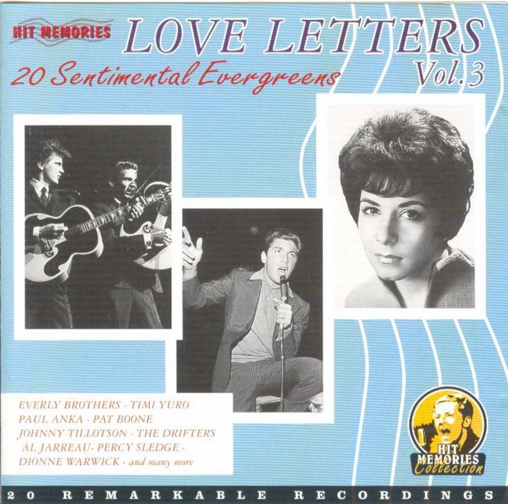 CD * LOVE LETTERS - 20 SENTIMENTAL EVERGREENS - Vol. 3, Ophalen of Verzenden, Zo goed als nieuw