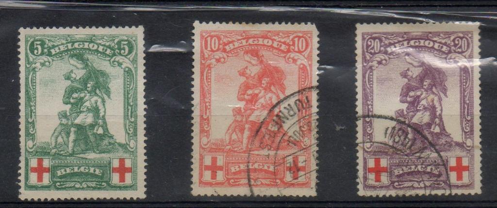 Année 1914 : 126-128 - Croix-Rouge, Enlèvement ou Envoi, Croix-Rouge