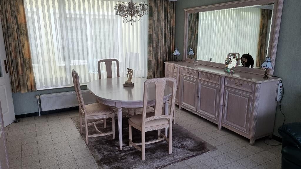 Eiken eetkamer, Enlèvement, Utilisé, 4 à 6 chaises