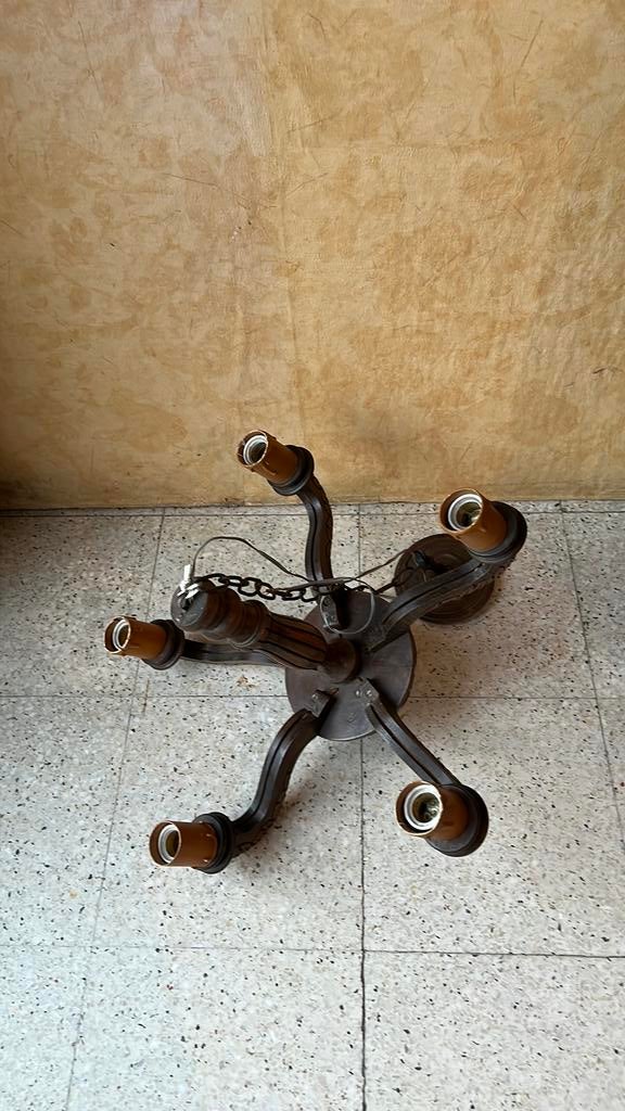 Houten luchter, Antiek en Kunst, Ophalen