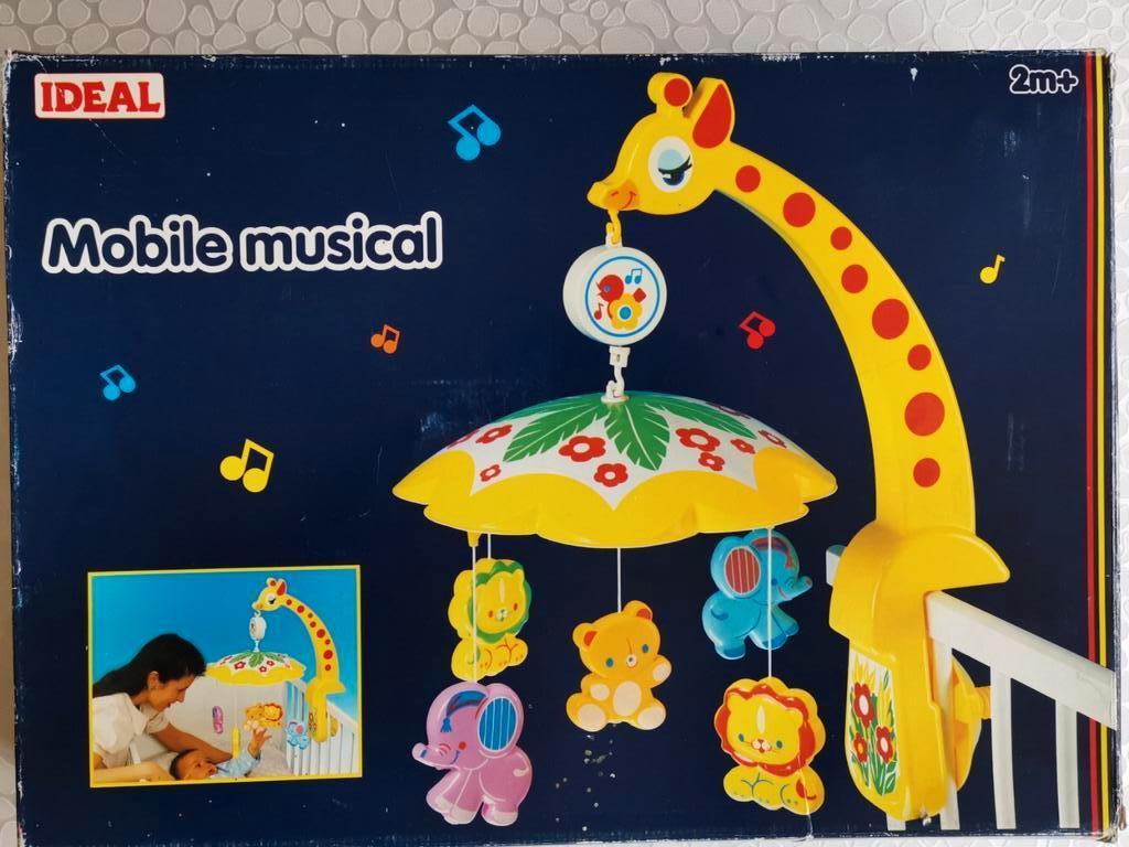 Mobile musical Girafe et animaux pour lit (ou parc) de bébé, Enlèvement ou Envoi, Utilisé, Mobile, Sonore