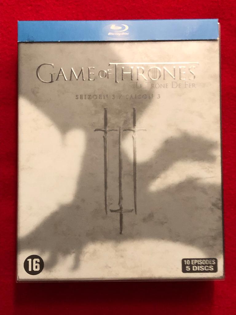 Game of Thrones: seizoen 3 (Blu-ray box), Enlèvement, Comme neuf, Coffret