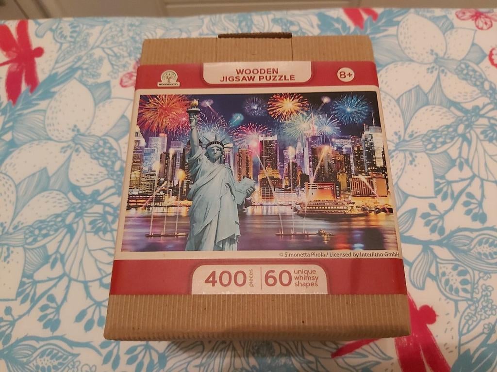 Wooden Jigsaw Puzzle - New York by night, Enlèvement ou Envoi, Neuf