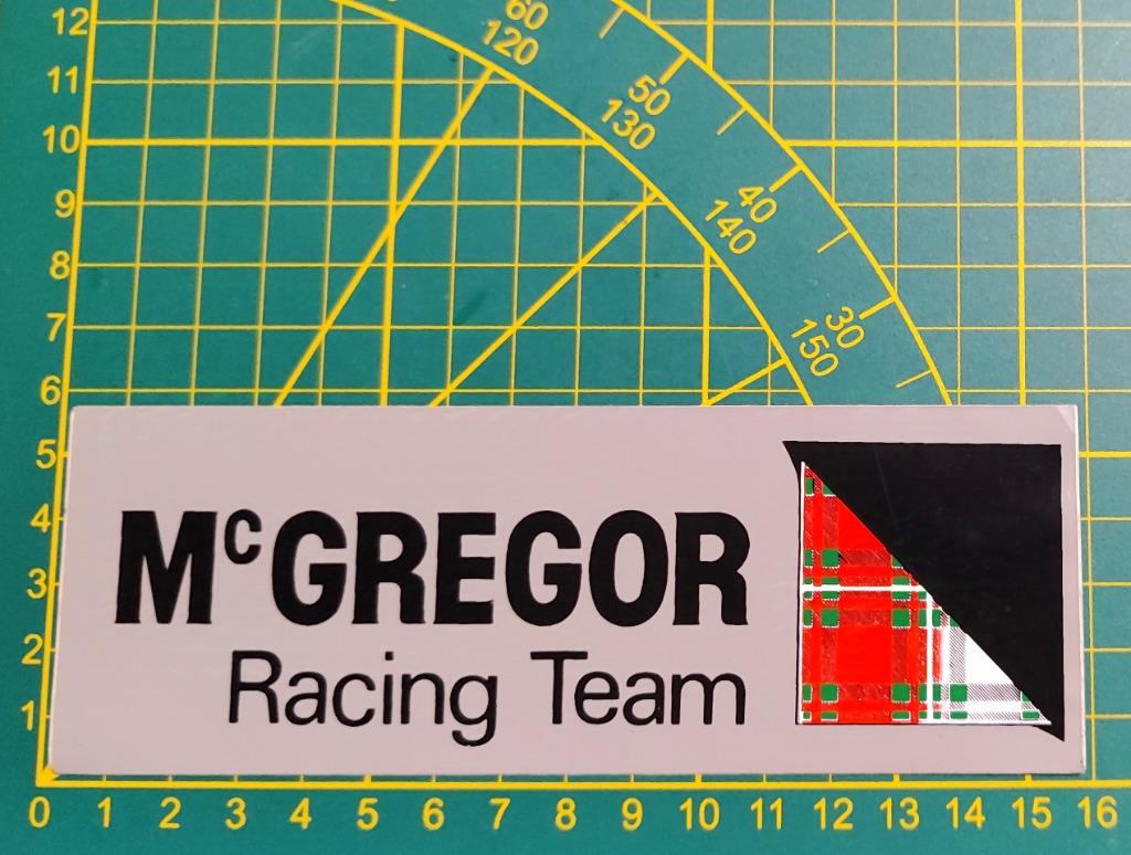 Sticker McGregor Racing Team, Verzamelen, Stickers, Ophalen of Verzenden