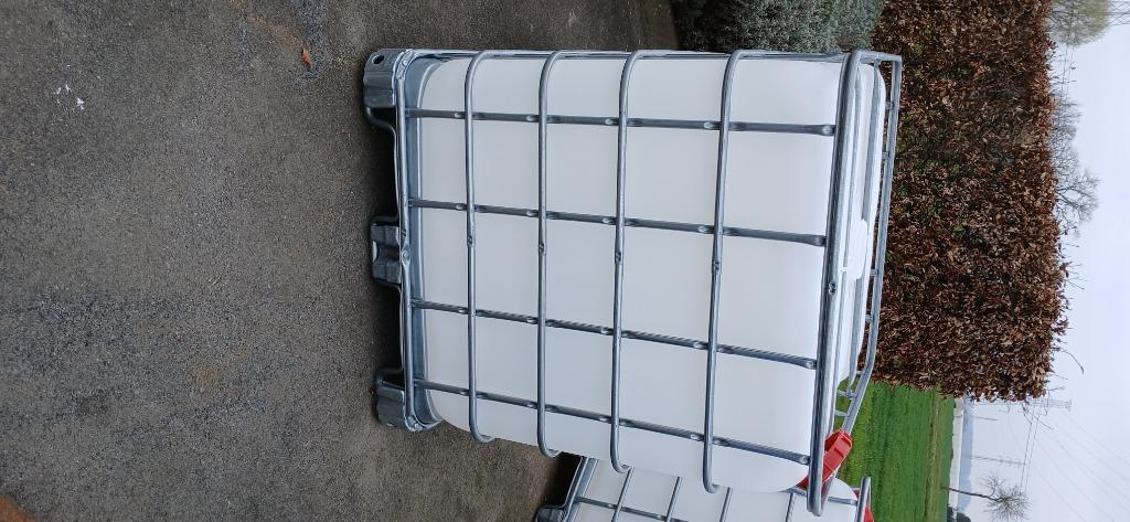 Ibc containers, Ophalen, Met kraantje