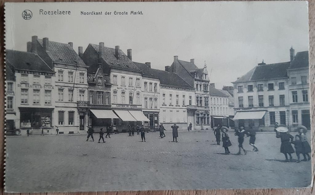 Postkaart ROESELARE ROULERS GRAND PLACE GROTE MARKT, Ophalen of Verzenden
