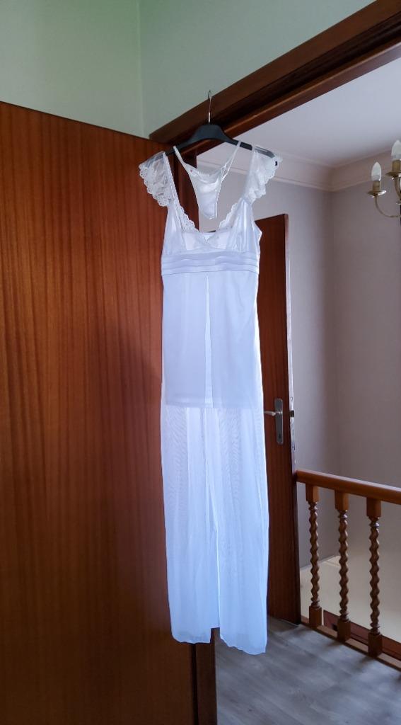 Robe longue blanche transparente, ANDERE, Envoi, Blanc