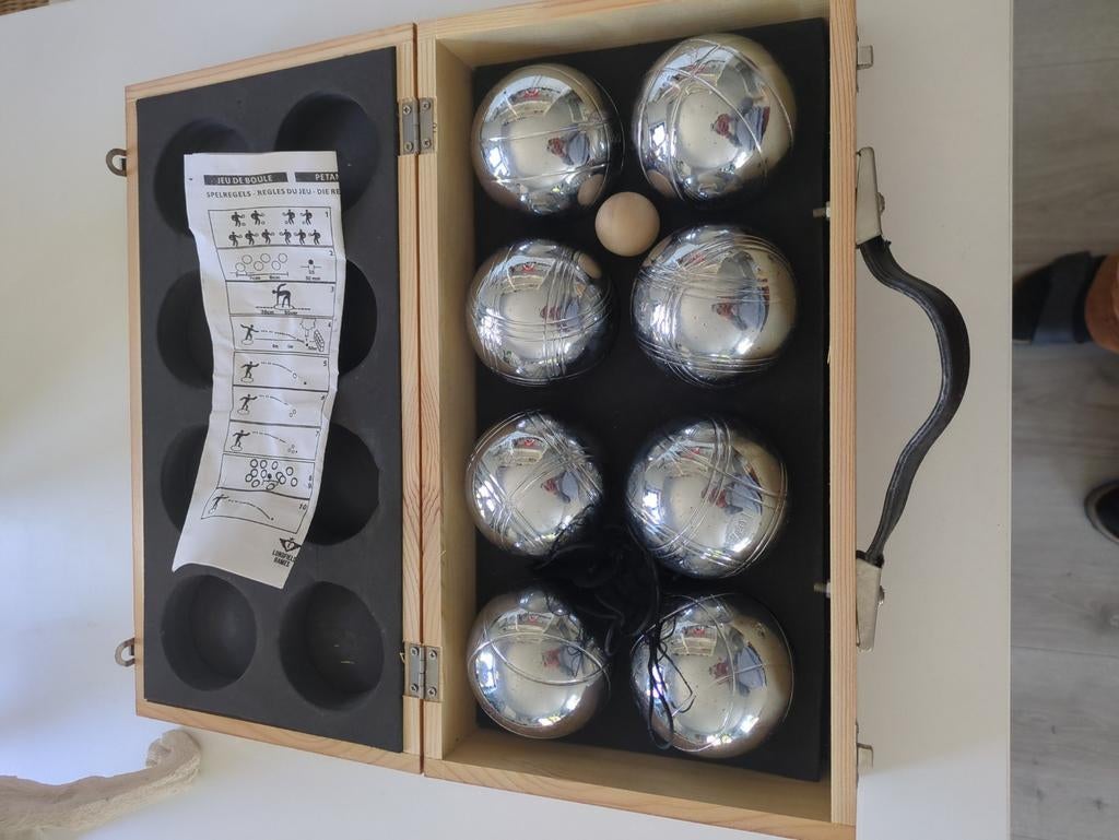 🚨‼️ Petanque Jeu de Boules in houten kist = ongebruikt, Ophalen, Nieuw