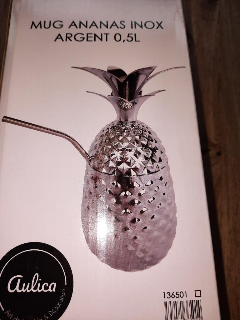cocktailglas in INOX ananas nieuw, Ophalen of Verzenden, Nieuw, Overige typen