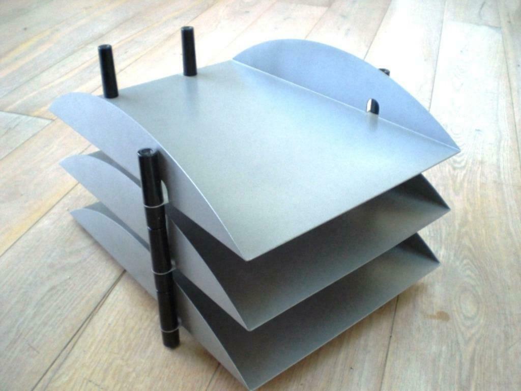3 Bacs courrier métal design AXIANE matos pro -50% Impecable, Enlèvement, Neuf, sans emballage, Autres types