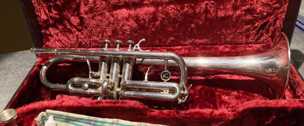 Trompette en ut Antoine Courtoi, Muziek en Instrumenten, Blaasinstrumenten | Trompetten, Zo goed als nieuw, C-trompet, Ophalen of Verzenden