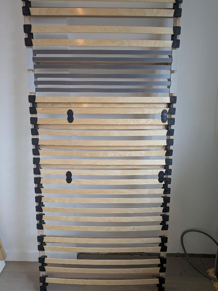 Eenpersoons lattenbodem, Huis en Inrichting, Slaapkamer | Bedden, Ophalen, Gebruikt, 90 cm, Eenpersoons