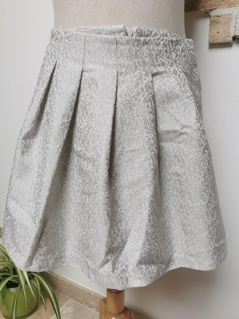 Très belle jupe gris argent de chez Pimkie, Enlèvement ou Envoi, Comme neuf, Gris