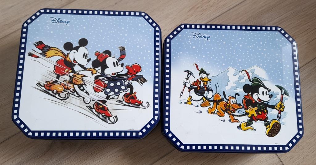 2 metalen dozen van Delacre Disney-editie, Huis en Inrichting, Ophalen, Gebruikt, Metaal