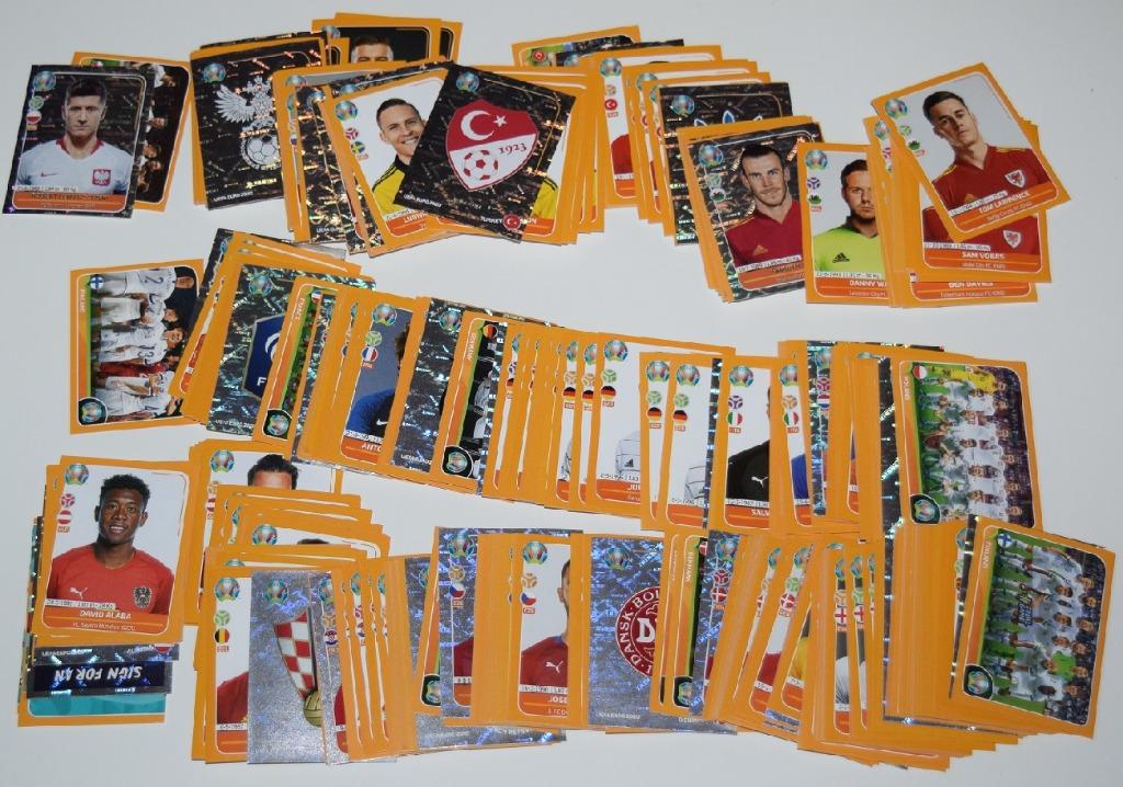 Panini/Aperçu de l'UEFA 2020/Lot 414 autocollants, Envoi, Neuf, Affiche, Image ou Autocollant