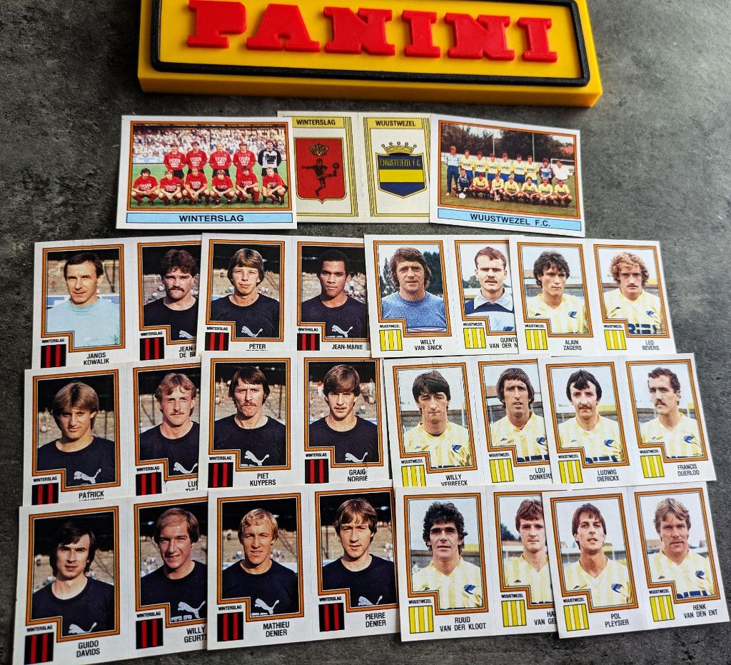 PANINI FOOTBALL 84 WINTERSLAG / WUUSTWEZEL 15X foot, Envoi, Neuf
