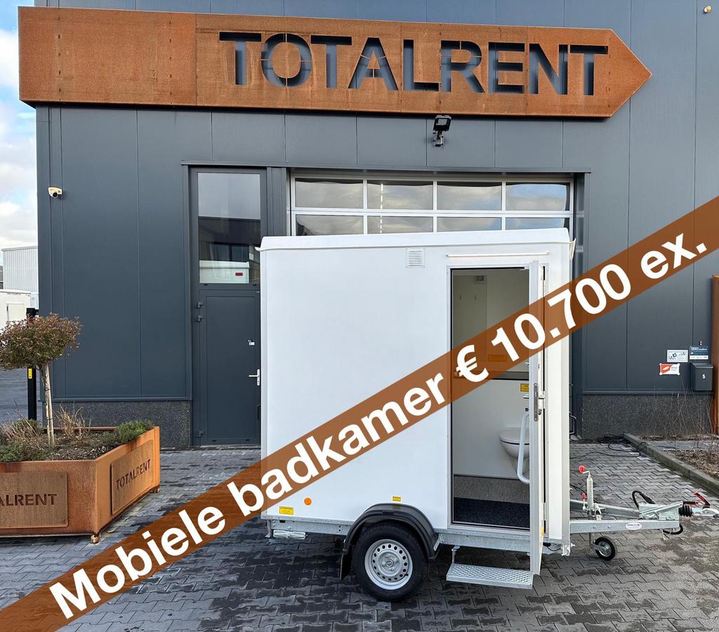Te koop nieuwe mobiele badkamer de luxe, Hobby en Vrije tijd, Feestartikelen | Verhuur, Nieuw, Ophalen