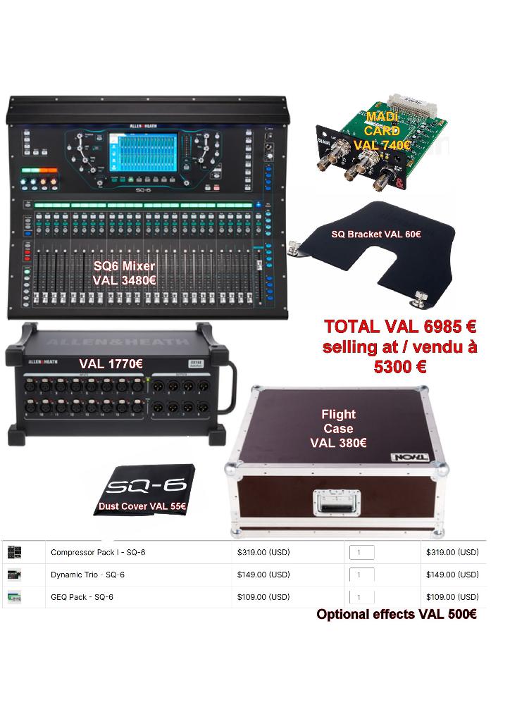 Allen & Heath SQ6 digitale mixer, Muziek en Instrumenten, Ophalen, Zo goed als nieuw, 20 kanalen of meer