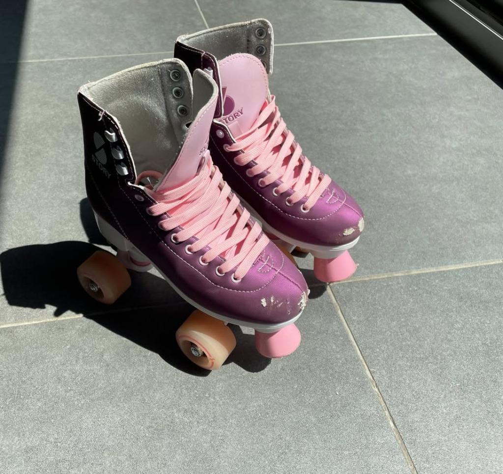 Rolschaatsen Maat 35-36, Ophalen, Gebruikt