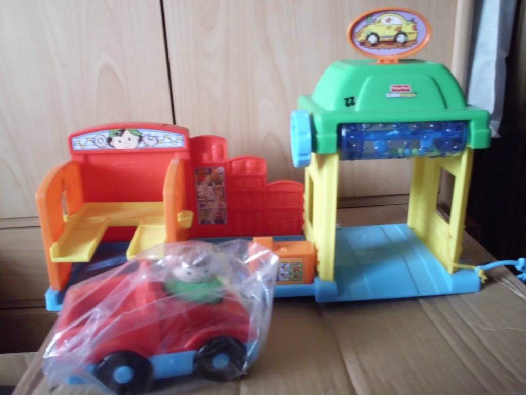 FISCHER PRICE GARAGE + VOITURE, Enlèvement, Utilisé, Set de jeu