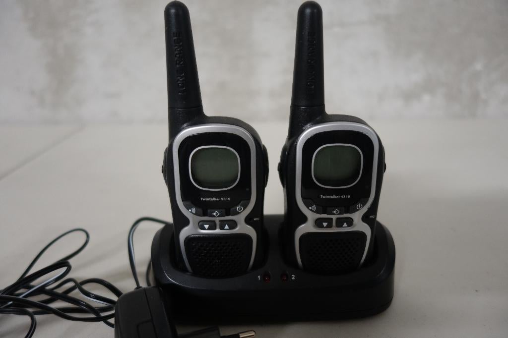 2 walkie-talkies Twintalker Topcom/MT Logic, Télécoms, Enlèvement, Comme neuf