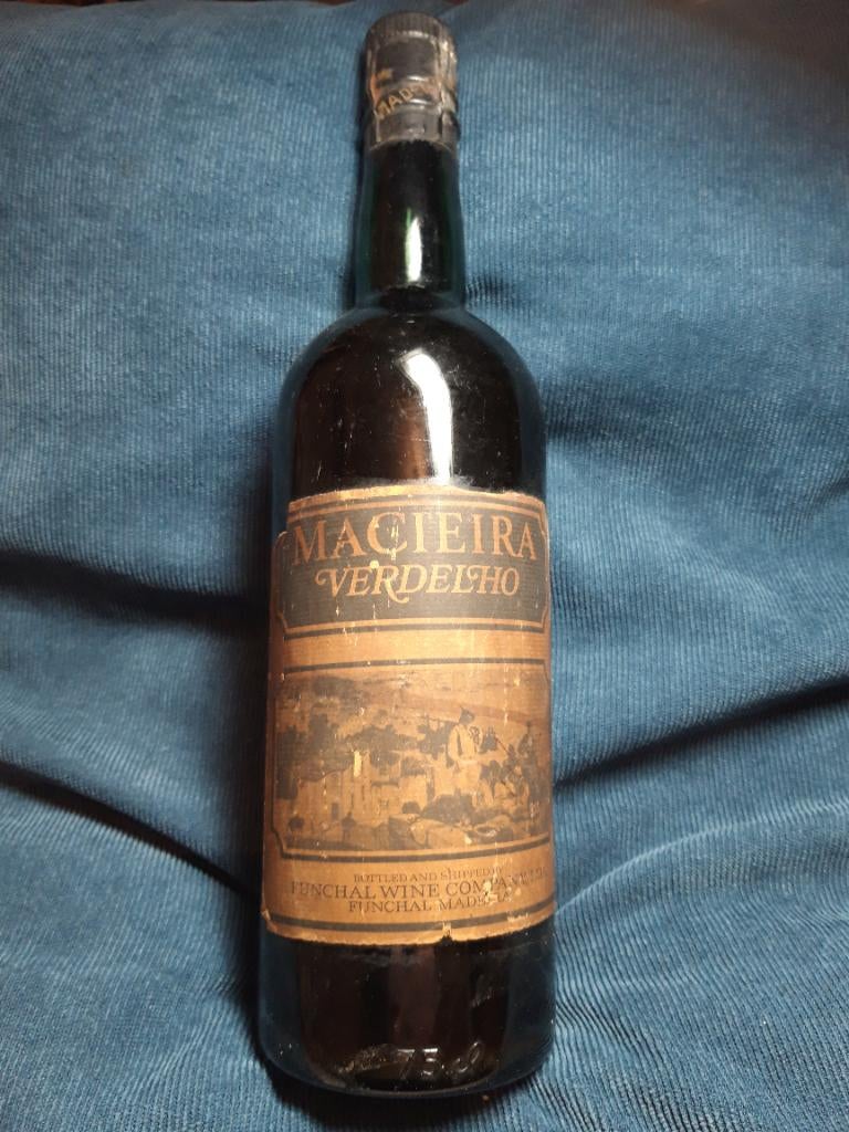 Madeira Verdelho oude fles 750ml, Overige gebieden, Overige typen, Ophalen of Verzenden, Zo goed als nieuw