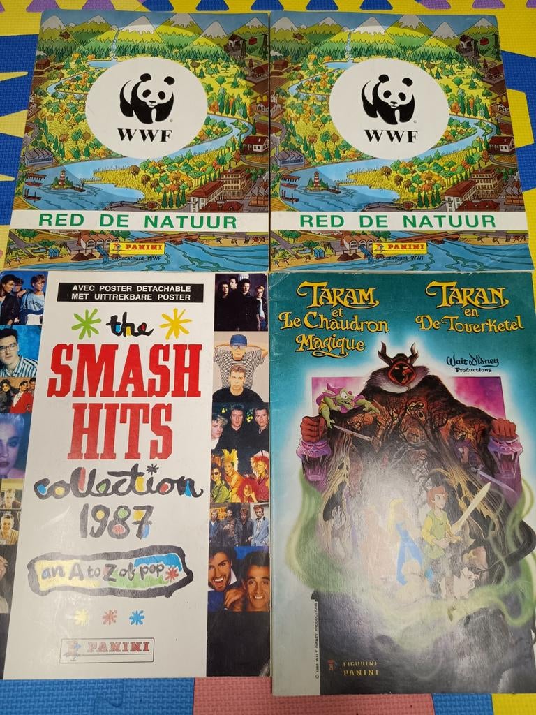 Panini stickeralbums 4 stuks, Ophalen