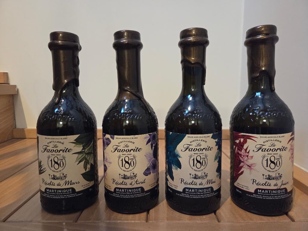 rum La Favorite 180th Anniversary-serie - 4 flessen, Ophalen of Verzenden