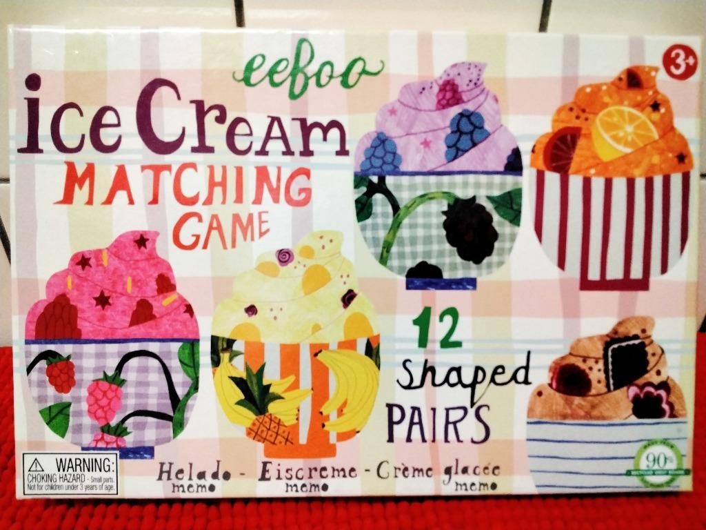 JEU DE MEMOIRE "ICE CREAM" EEFOO 3+, Enfants & Bébés, Enlèvement, Comme neuf, Découverte
