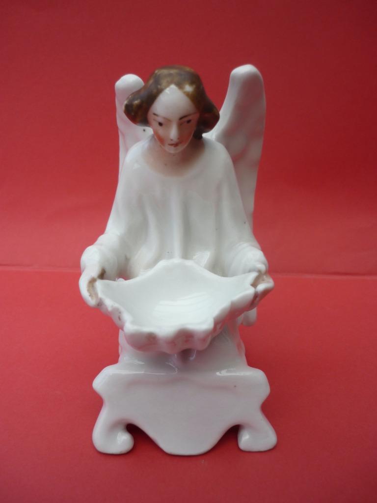 Antieke porseleinen tafelshaker met een engel, Antiek en Kunst, Antiek | Religieuze voorwerpen, Verzenden