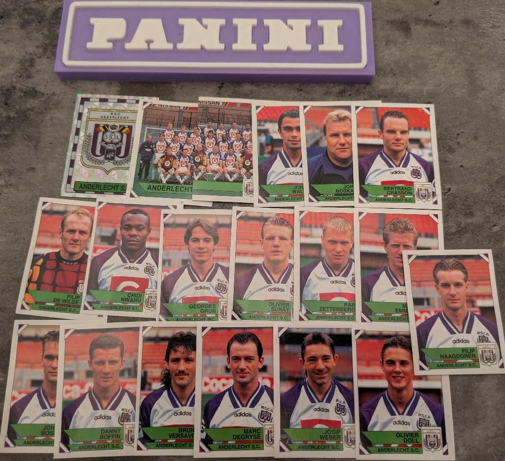 AUTOCOLLANTS PANINI FOOTBALL 95 19 1995 ANDERLECHT FOOTBALL, Envoi, Neuf