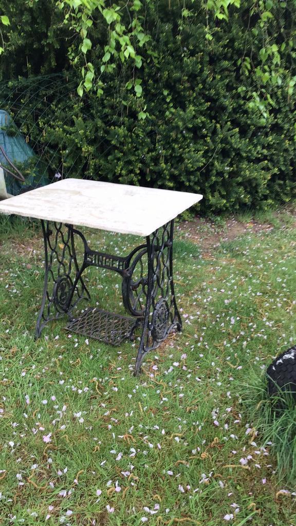 Table de jardin, Ophalen, Gebruikt, Vierkant, Metaal