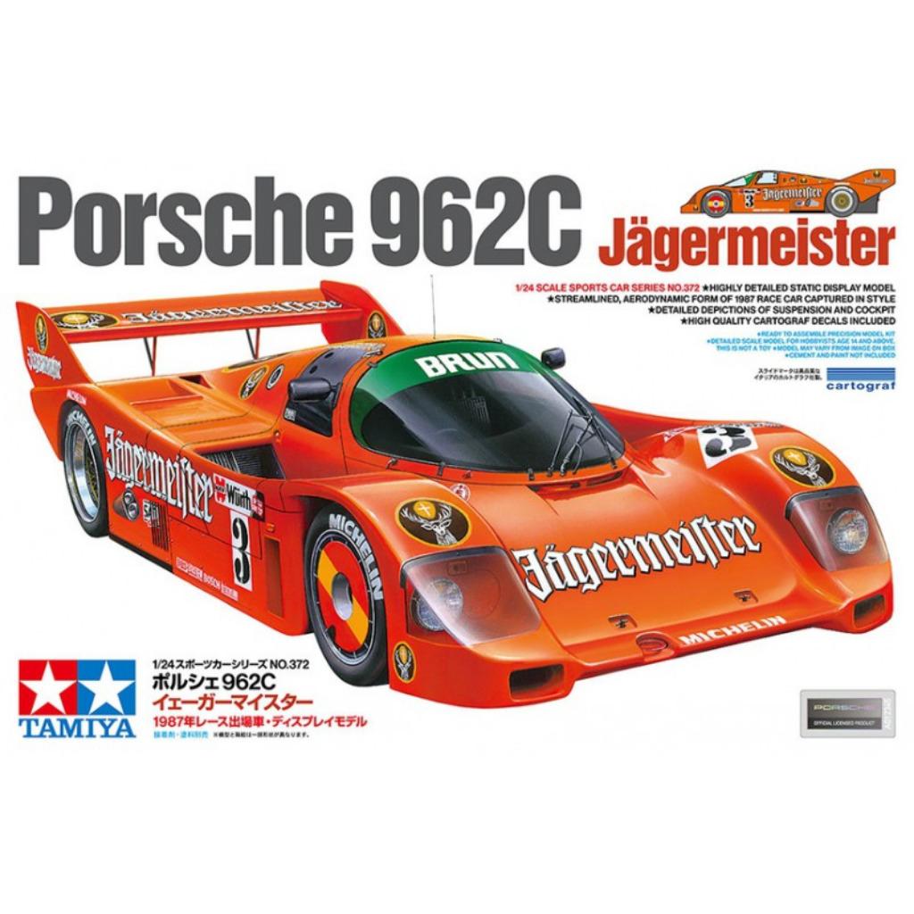 TAMIYA 24372 Porsche 962C Jägermeister échelle 1/24, Neuf, Enlèvement ou Envoi, Voiture, Plus grand que 1:32
