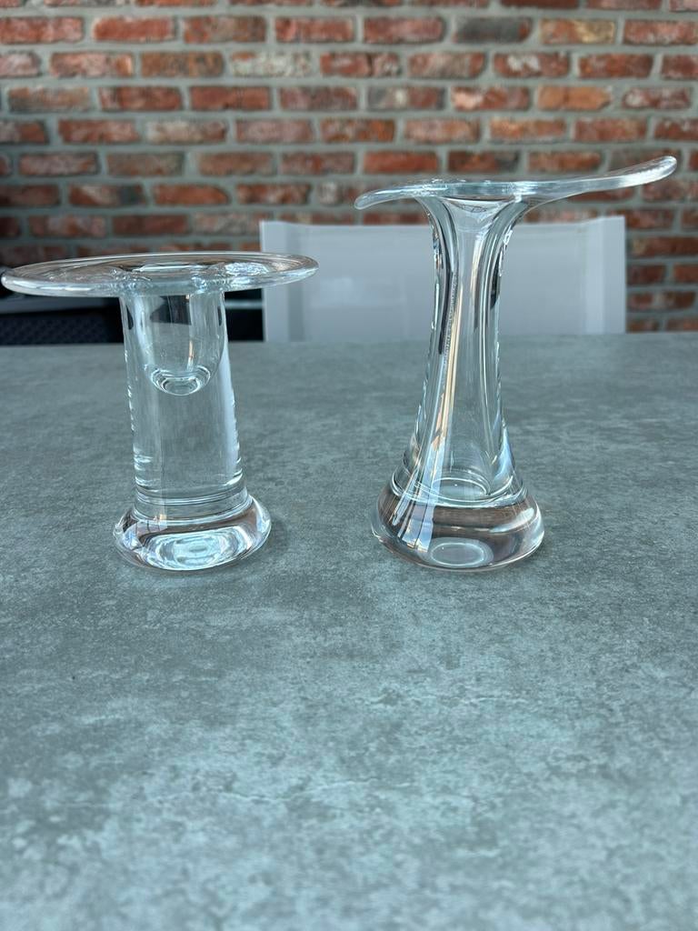 Kristallen vazen flamingo peill en putzler, Antiek en Kunst, Ophalen of Verzenden