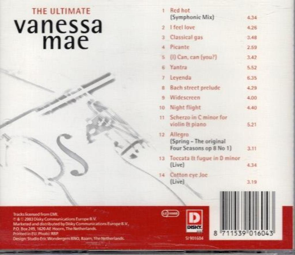 Vanessa Mae - The Ultimate Vanessa Mae, Cd's en Dvd's, Cd's | Pop, Gebruikt, Ophalen of Verzenden