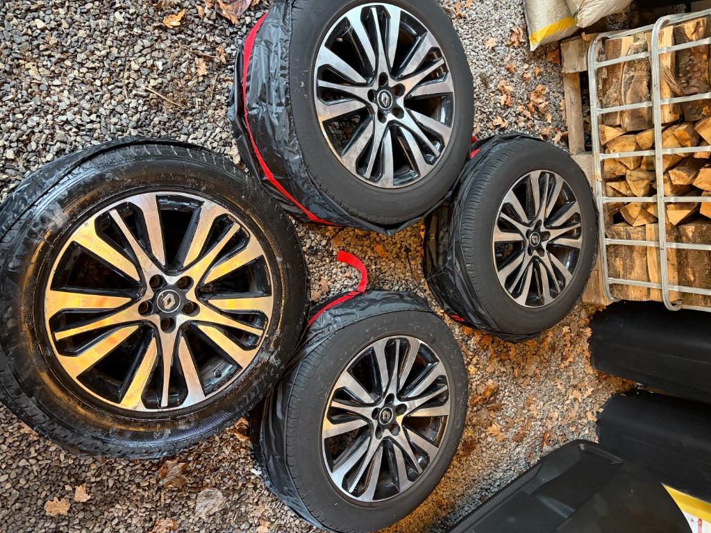 4 originele velgen +4 Michelin Renault Espace-banden, Gebruikt, 235 mm, All Season, Band(en)