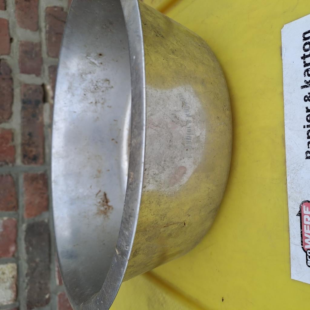 Inox eetkom ,drinkbak, Ophalen, Zo goed als nieuw