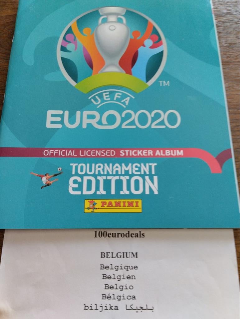 Panini UEFA Euro 2020 voetbal Eden Hazard, Verzamelen, Verzenden, Nieuw