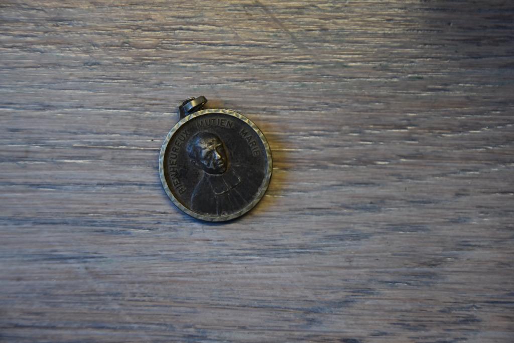 medaille bienheureux Mutien Marie, Verzenden, Gebruikt, Overige typen, Christendom | Katholiek