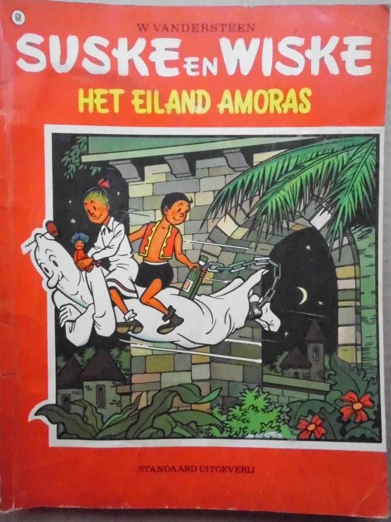 Suske en Wiske - Het eiland Amoras, Ophalen of Verzenden, Gelezen, Willy Vandersteen