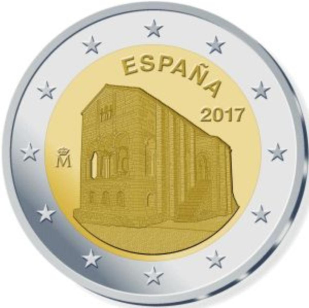 2 euros par personne Numéro 2017 Espagne Santa Maria, Enlèvement ou Envoi, Espagne, 2 euros, Monnaie en vrac