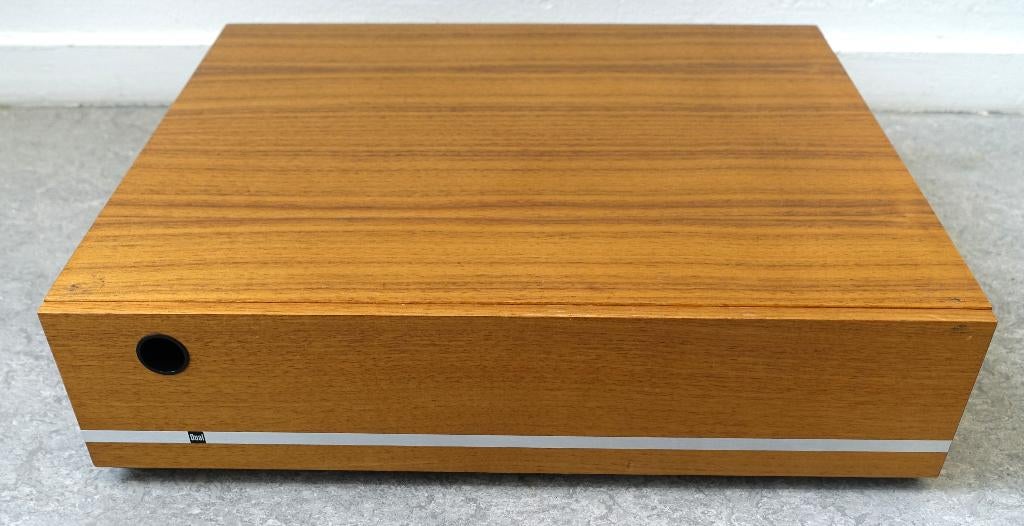 Vintage Dual opbergdoos vinyl teakhout LP HiFi 60's, Ophalen of Verzenden, Gebruikt