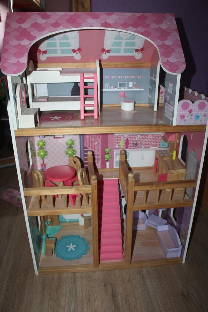 maison de poupée en bois, Enlèvement, Utilisé, Accessoires