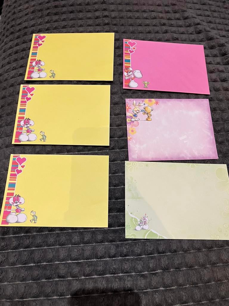 Set 6 enveloppen diddl, diddlina en vriendjes 15 x 10,5 cm, Ophalen of Verzenden, Diddl, Nieuw