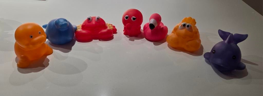 7 badspeeltjes, Enlèvement, Utilisé